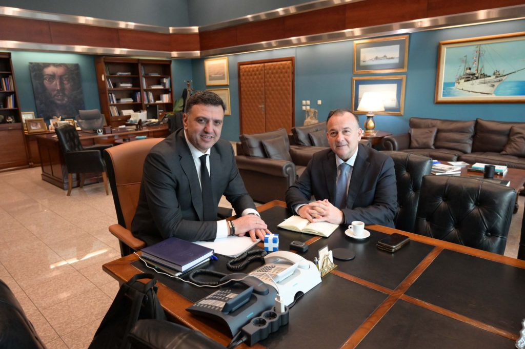 Γιάννης Παππάς: Συνάντηση εργασίας με τον Υπουργό Ναυτιλίας και Νησιωτικής Πολιτικής, Βασίλη Κικίλια. Προτεραιότητα η επίλυση του στεγαστικού για τα σώματα ασφαλείας.