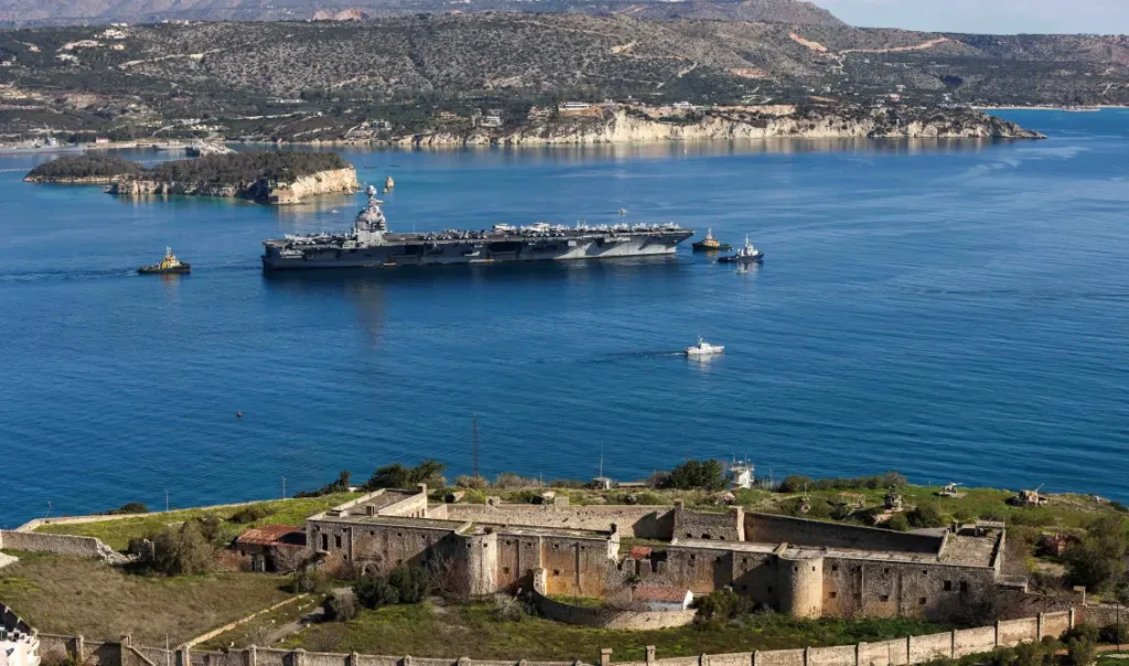 Την Παρασκευή στο Ισραήλ το αμερικανικό αεροπλανοφόρο “Gerald Ford”: Έφυγε το πρωί από τη Σούδα – Πιθανό το χτύπημα στο Ιράν (Εικόνες)