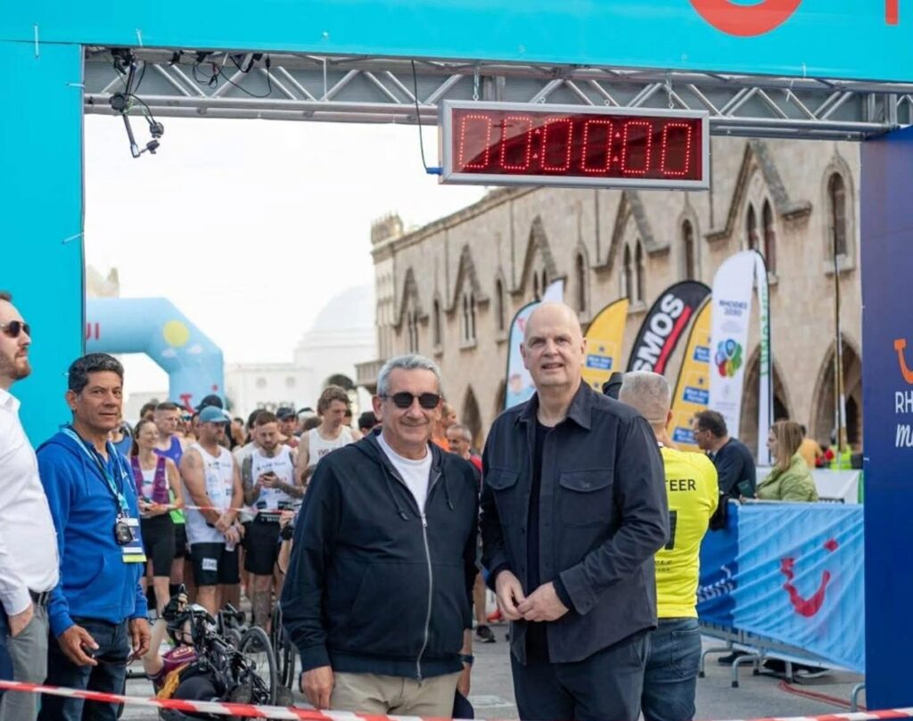 Γ. Χατζημάρκος για 11ο TUI Μαραθώνιο Ρόδου: “Τιμή να δώσω το σύνθημα εκκίνησης σε θεσμό παγκόσμιου βεληνεκούς μαζί με τον Thomas Ellerbeck του Ομίλου TUI”