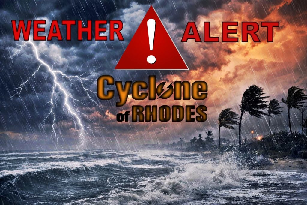 Έκτακτο : Στα 110χλμ οι ριπές στην Λίνδο άρχισαν να ξεριζώνονται δέντρα