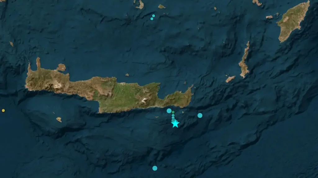 Σεισμός 5,7 Ρίχτερ στη θαλάσσια περιοχή του Λασιθίου – Έγινε αισθητός σε όλο το νησί