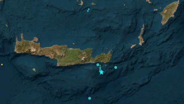 Σεισμός 5,7 Ρίχτερ στη θαλάσσια περιοχή του Λασιθίου – Έγινε αισθητός σε όλο το νησί