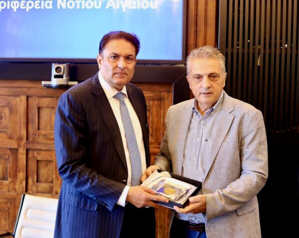 Επίσκεψη του Πρέσβη του Πακιστάν στην Περιφέρεια Νοτίου Αιγαίου