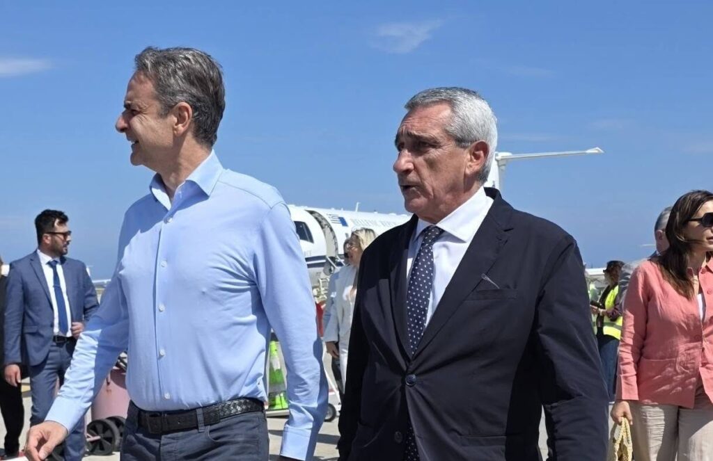 Ο Γ. Χατζημάρκος υποδέχθηκε τον Πρωθυπουργό Κυριάκο Μητσοτάκη στο αεροδρόμιο της Ρόδου