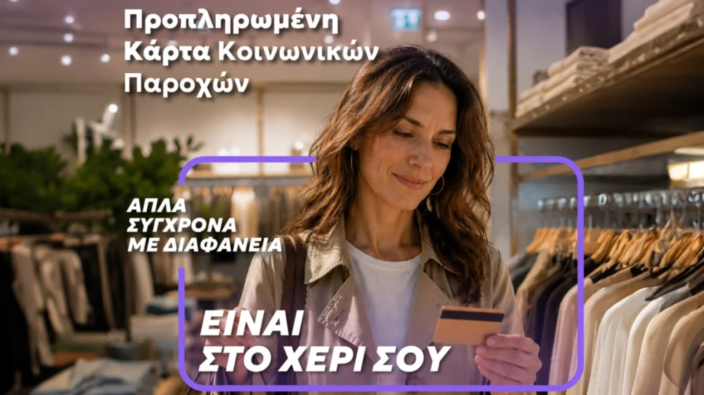 Μία κάρτα για όλες τις προνοιακές παροχές!