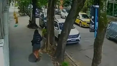 Βραζιλία: Η στιγμή που καπάκι υπονόμου αναποδογυρίζει, κλείνει και εγκλωβίζει γυναίκα σε φρεάτιο