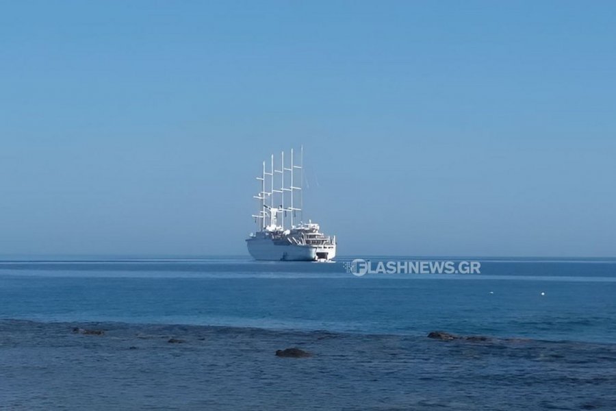 Το μεγαλύτερο ιστιοφόρο κρουαζιερόπλοιο του κόσμου έδεσε στα Χανιά Το μεγαλύτερο ιστιοφόρο κρουαζιερόπλοιο του κόσμου έδεσε στα Χανιά