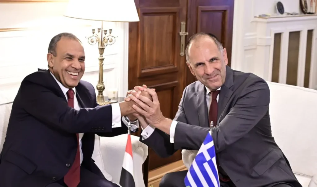 Ελληνικό μπλόκο στα τουρκικά σχέδια για την Αίγυπτο: Η νέα τηλεφωνική επικοινωνία που είχαν ο Γιώργος Γεραπετρίτης με τον ομόλογό του Μπαντρ Αμπντελάτι, τι συζήτησαν Ελληνικό μπλόκο στα τουρκικά σχέδια για την Αίγυπτο: Η νέα τηλεφωνική επικοινωνία που είχαν ο Γιώργος Γεραπετρίτης με τον ομόλογό του Μπαντρ Αμπντελάτι, τι συζήτησαν