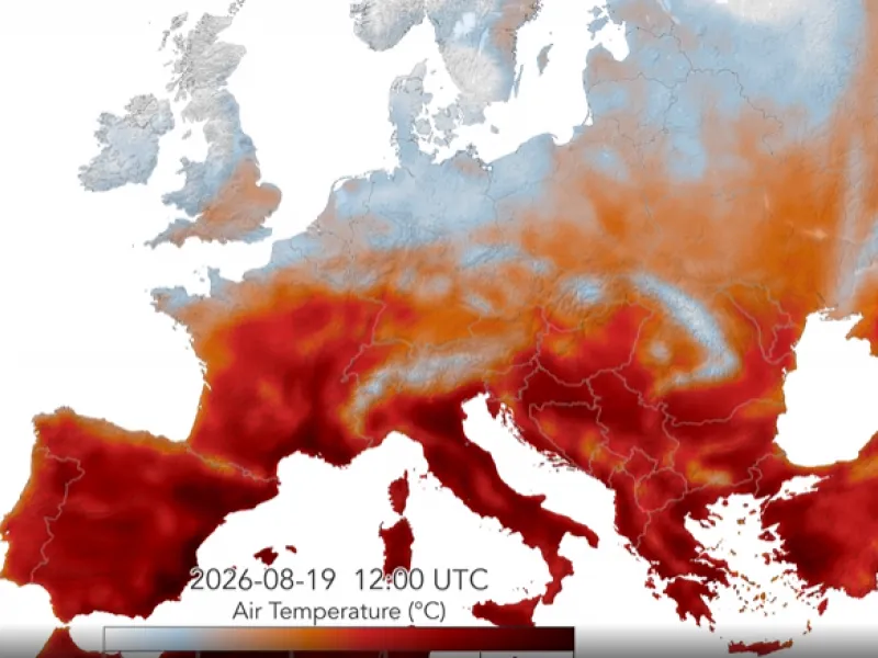 Η NASA αποτυπώνει τους διαδοχικούς καύσωνες στην Ευρώπη με ένα εντυπωσιακό timelapse Η NASA αποτυπώνει τους διαδοχικούς καύσωνες στην Ευρώπη με ένα εντυπωσιακό timelapse