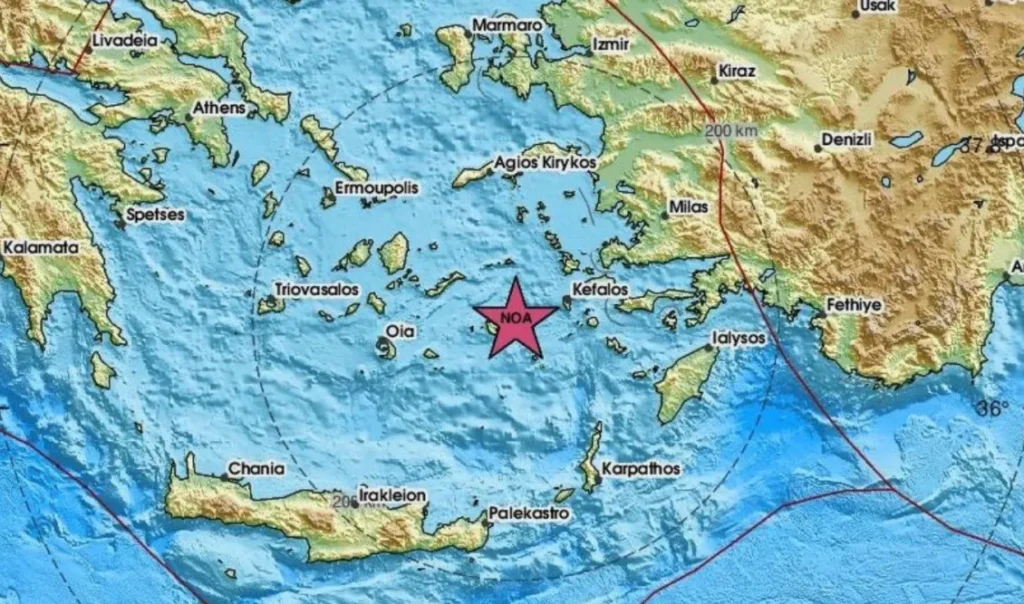 Σεισμός 3,6 Ρίχτερ κοντά στην Αστυπάλαια Σεισμός 3,6 Ρίχτερ κοντά στην Αστυπάλαια